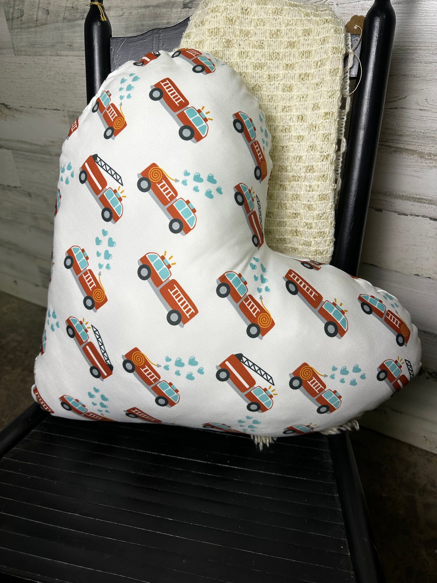 Heart Plushie Pillows w/ Pocket- Pink Floral