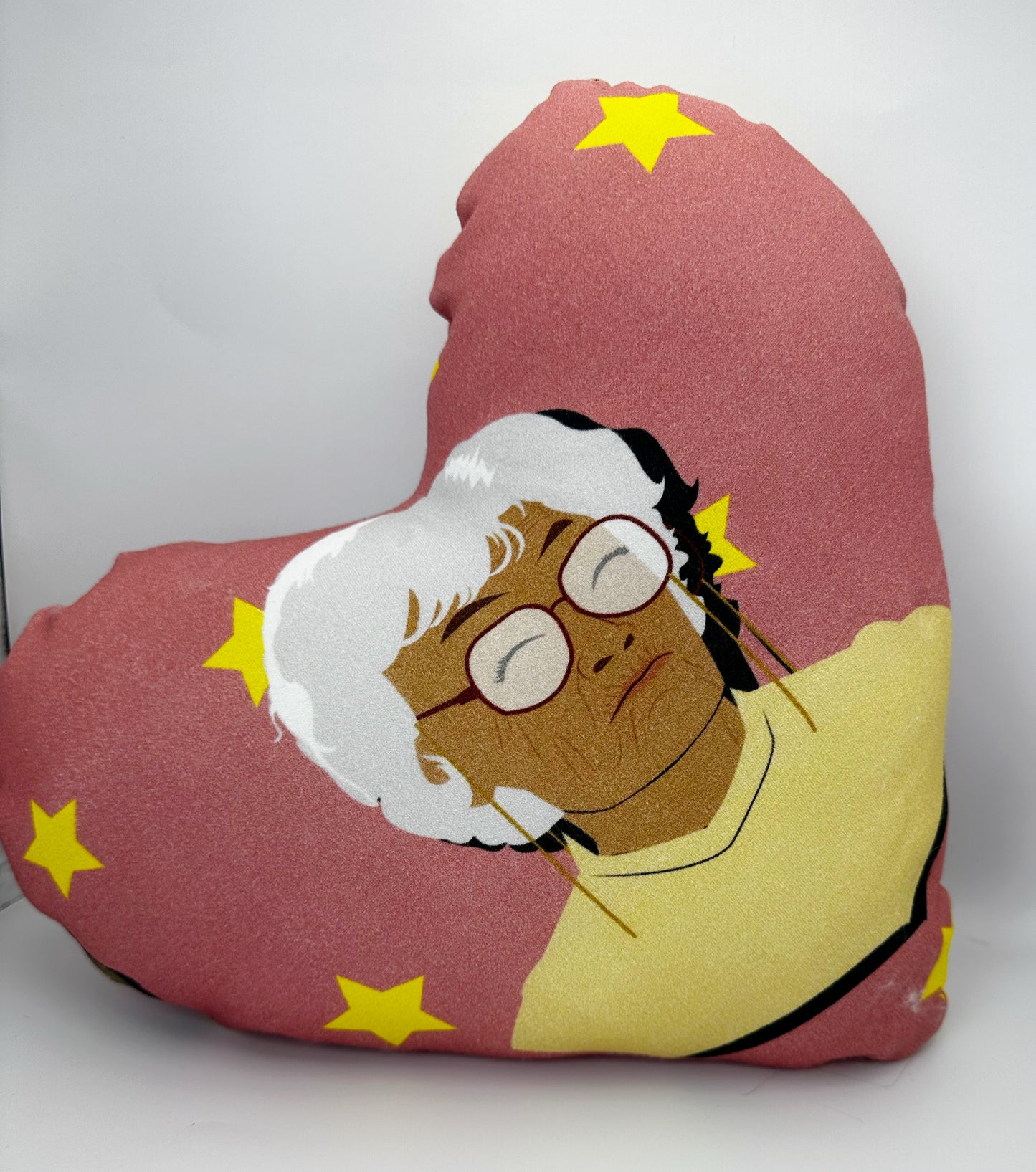 Golden Mother/Daughter Duo Heart Pillow