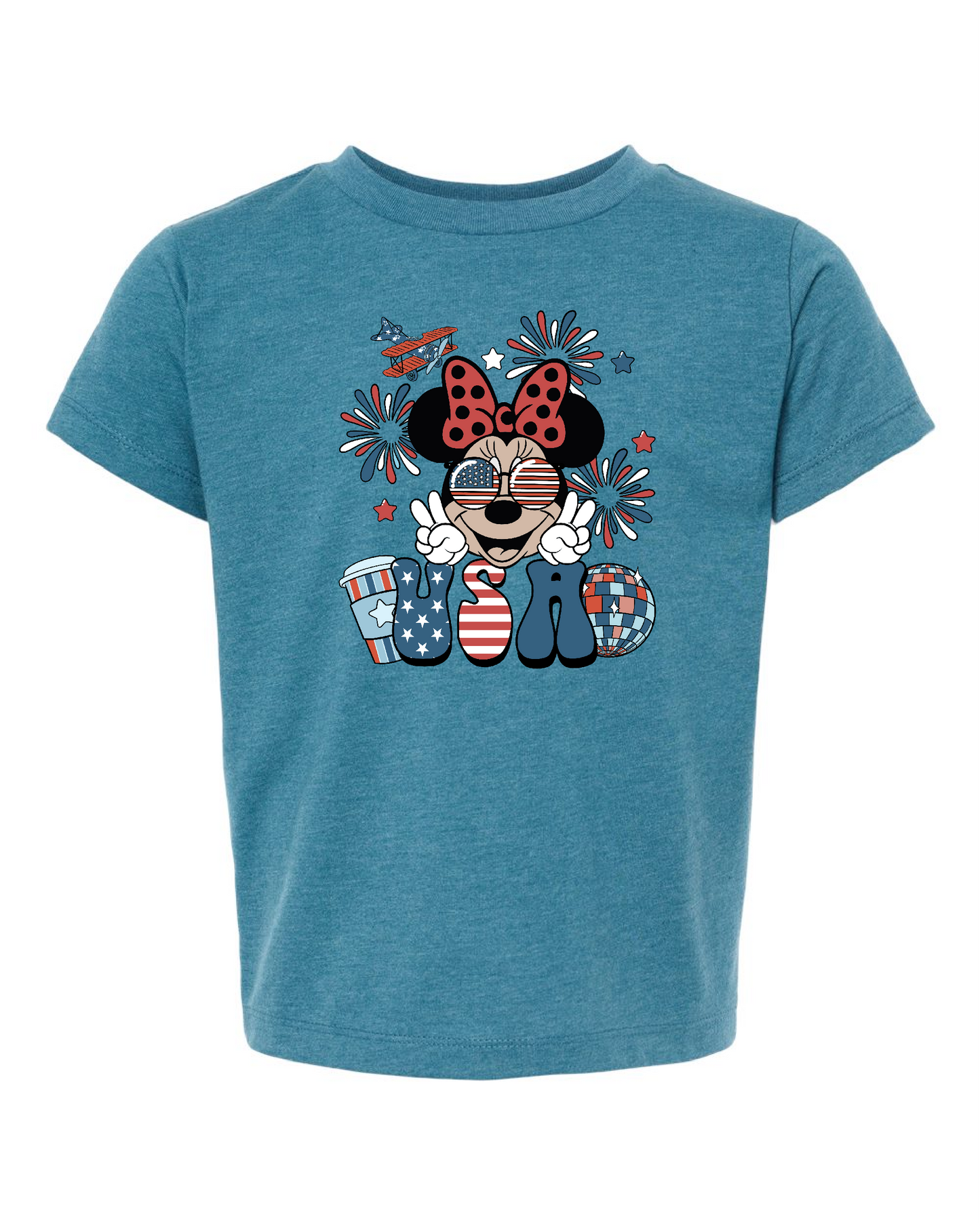 Americana Girl Mouse Toddler Tee