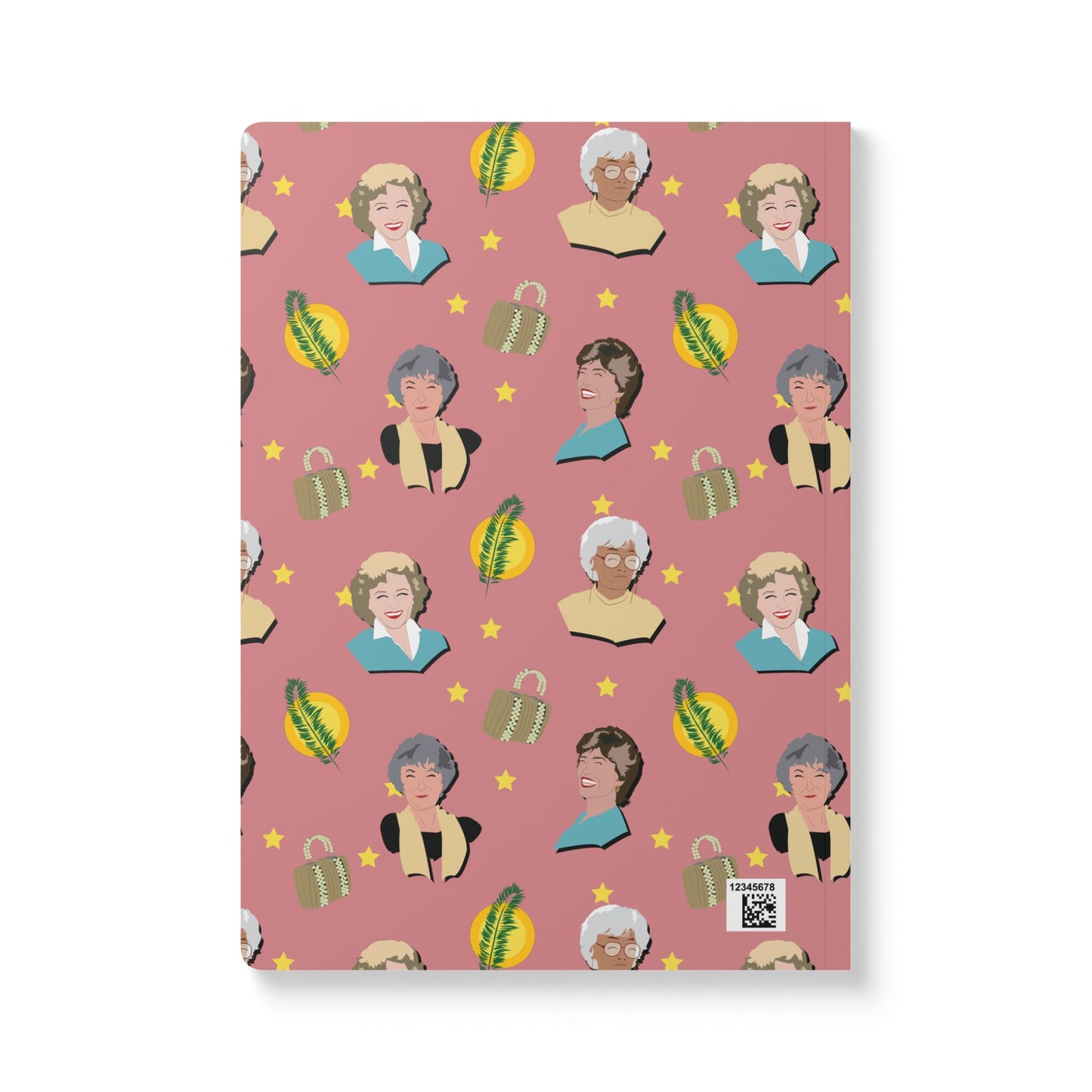 Golden Ladies Softcover Journal with Inside Prints - Perfect for Creative Minds and Gift-Giving