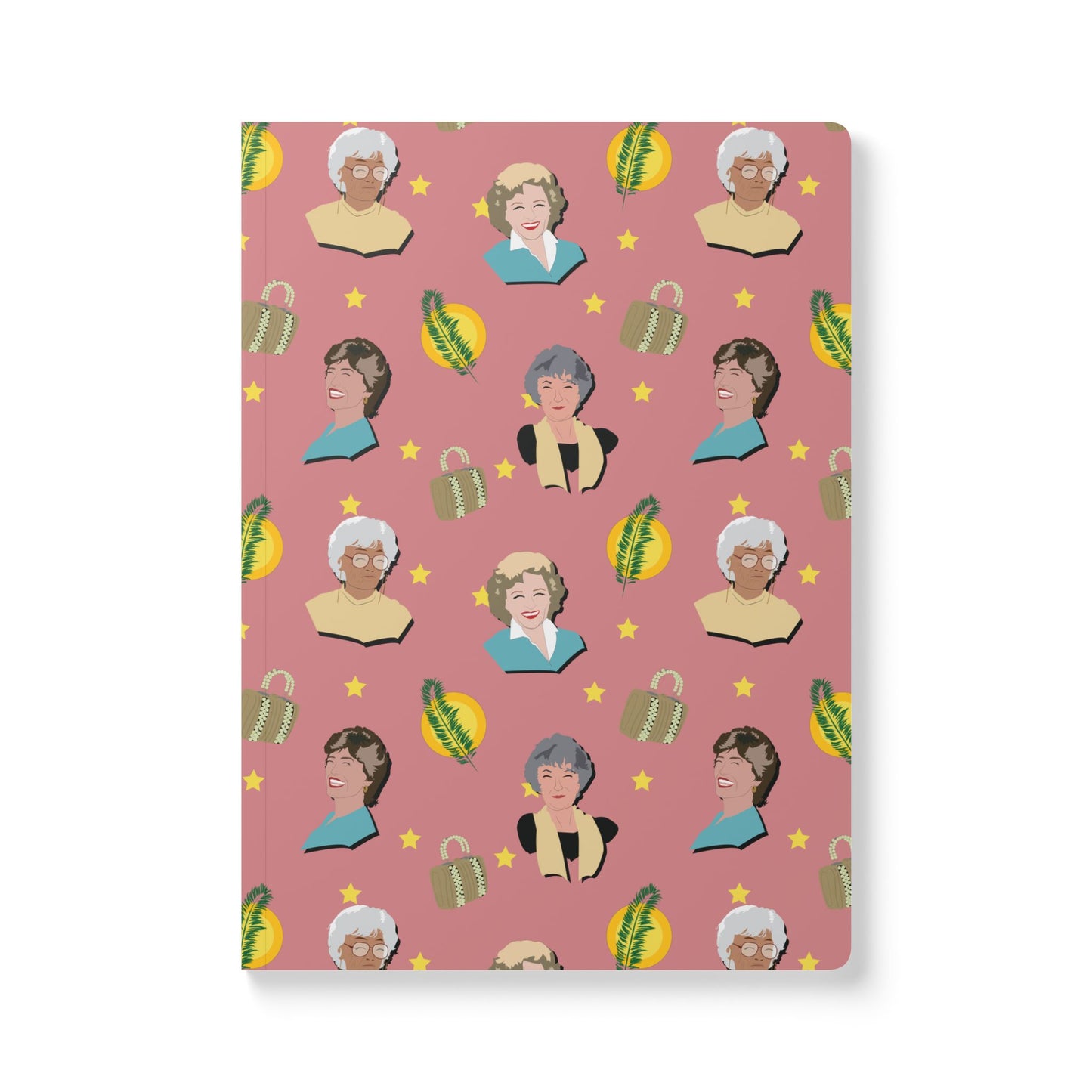 Golden Ladies Softcover Journal with Inside Prints - Perfect for Creative Minds and Gift-Giving