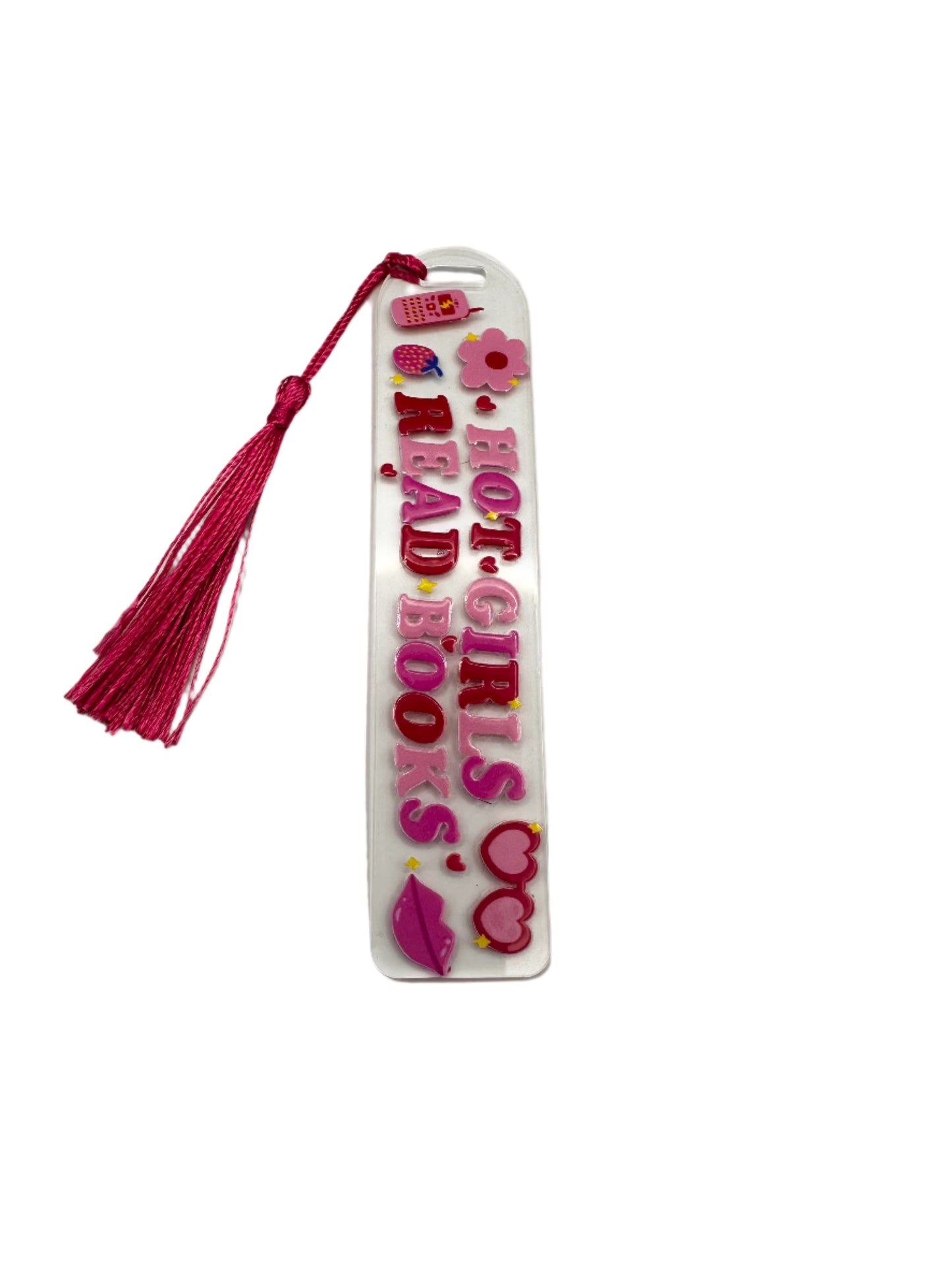 Hot Girls Read Books Acrylic Bookmark