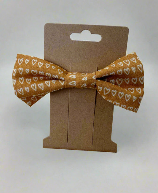 Yellow Heart Bow/Bow Tie