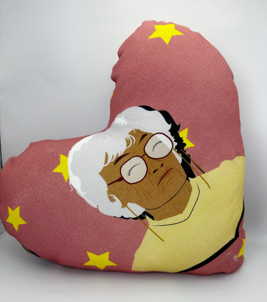 Golden Mother/Daughter Duo Heart Pillow
