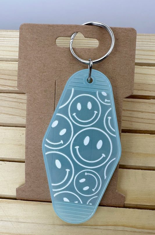 Acrylic Key Chain- Smiley Faces