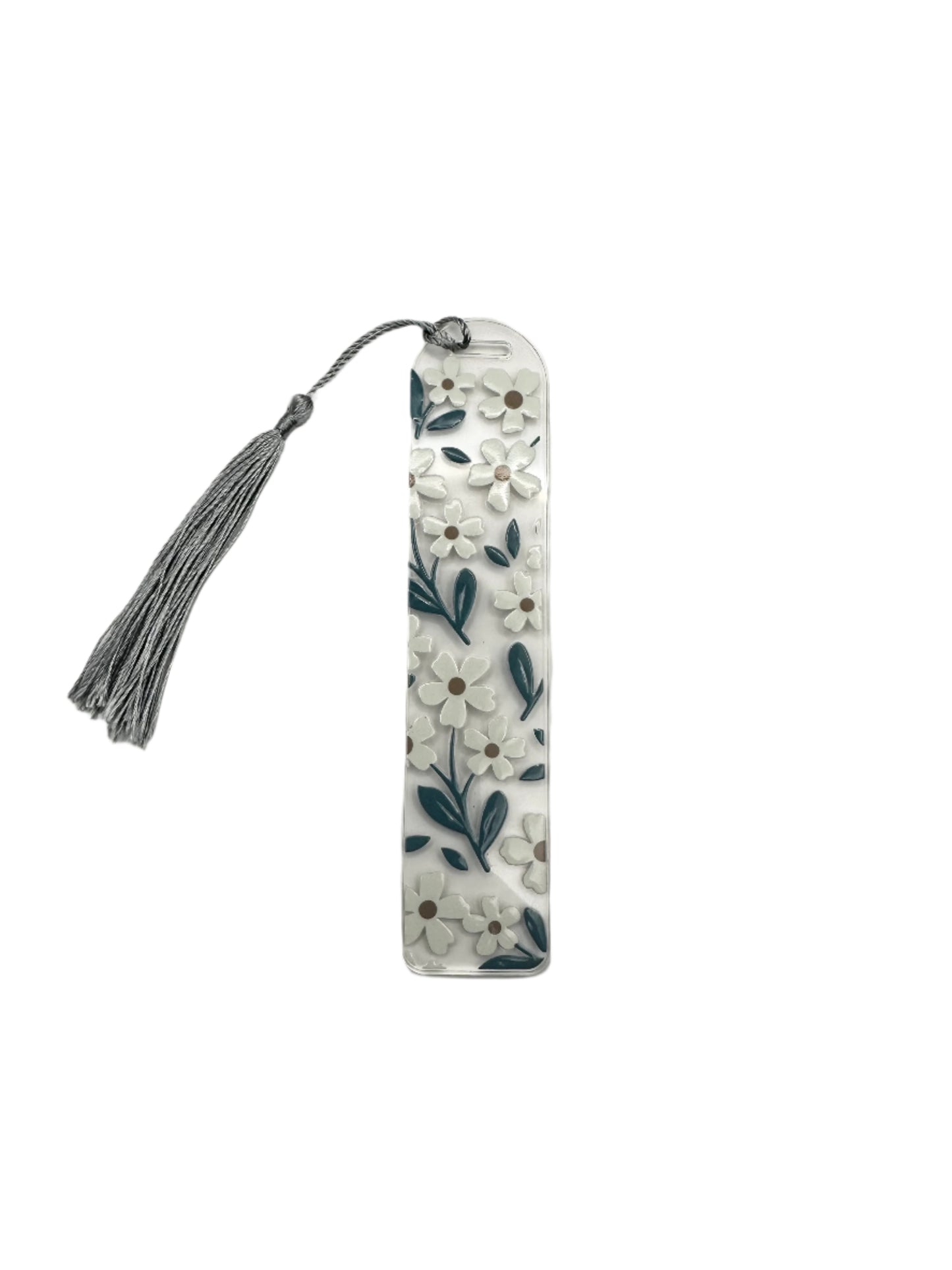 Floral Patterned Acrylic Bookmark