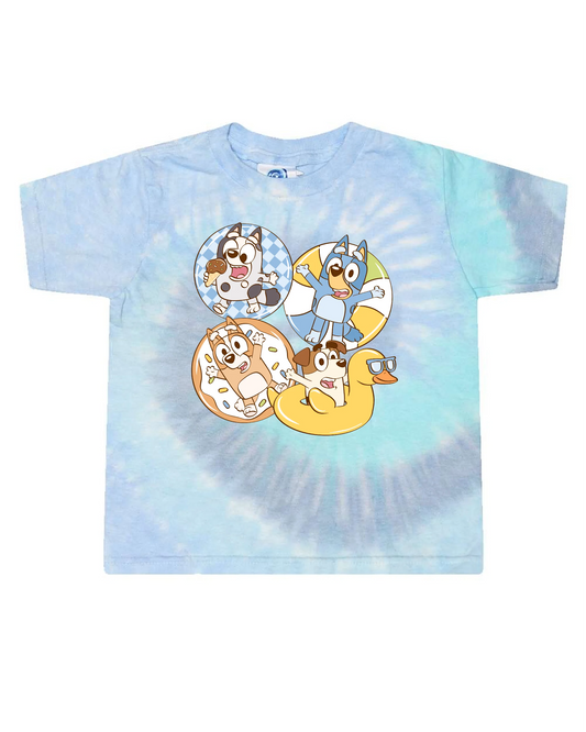 Blue Dog & Friends Pool Party Toddler Tee