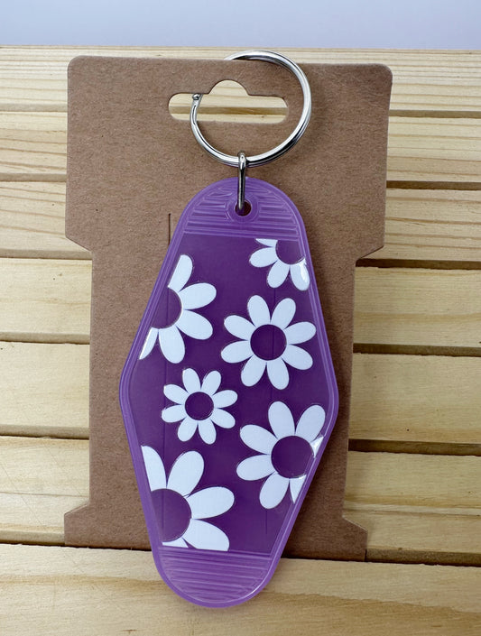 Acrylic Key Chain-Daisies