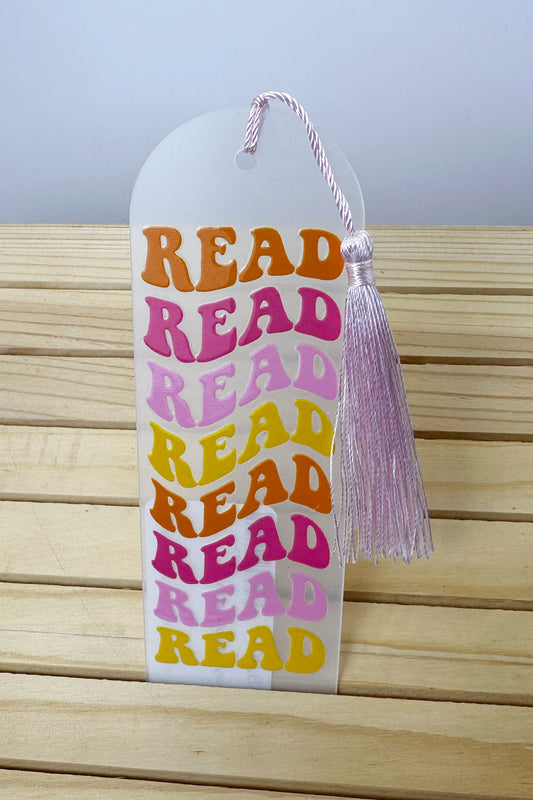 Patterned Acrylic Bookmarks- Repeating Read