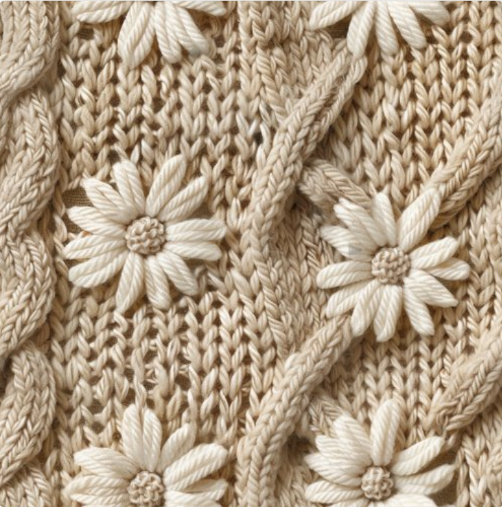 Neutral Floral Baby Girl Minky Baby Blanket