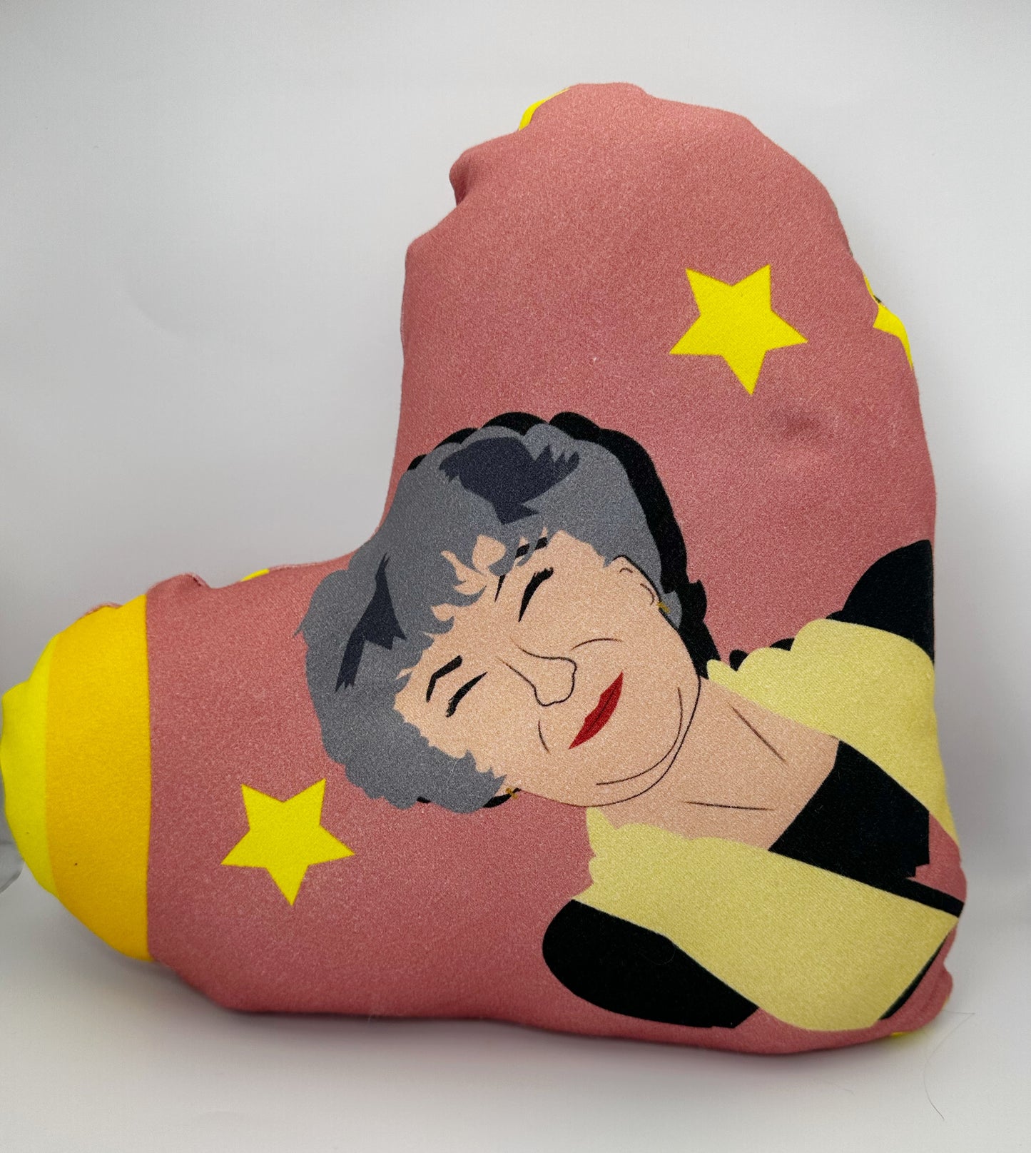 Golden Mother/Daughter Duo Heart Pillow
