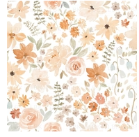 Spring Boho Floral Waffle Towel